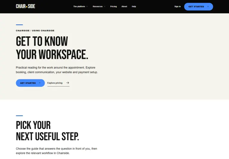 Chairside product guide library