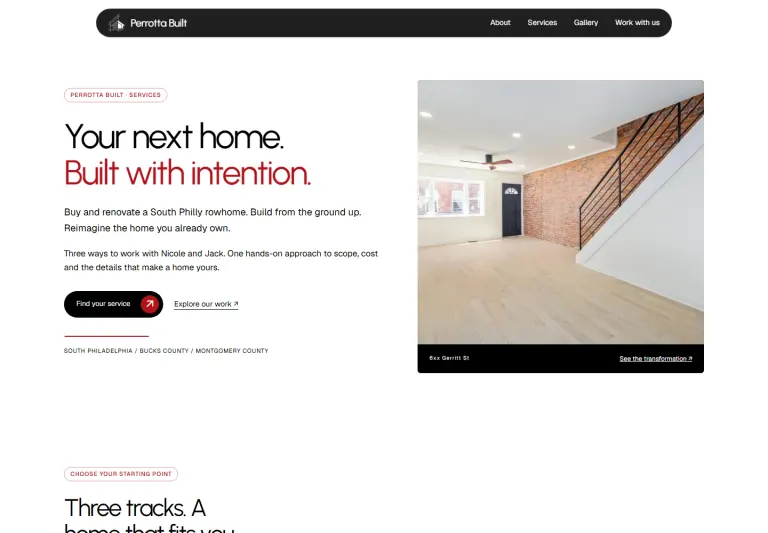 Perrotta Built residential services page
